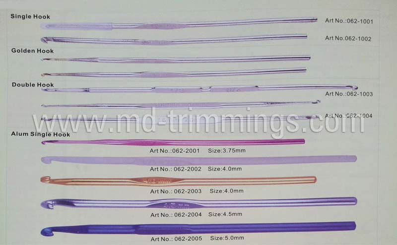 Crochet Hooks size:1 2 3 4 5 6 7 to14 - 357